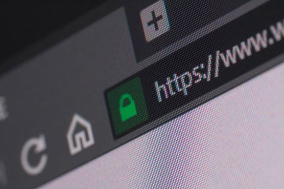 Imagen de un navegador web con icono de SSL